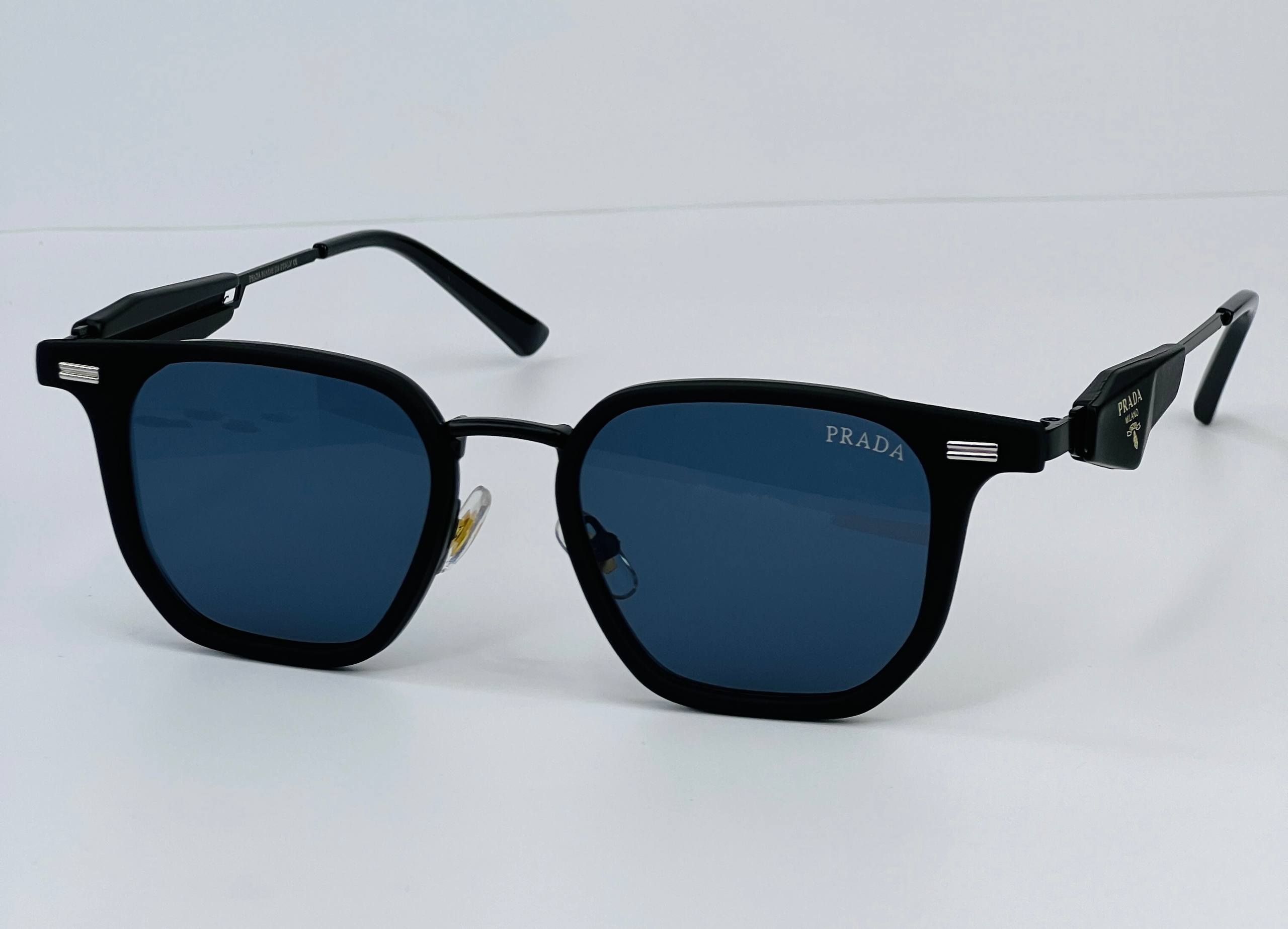 Prada semi-square metal sunglass